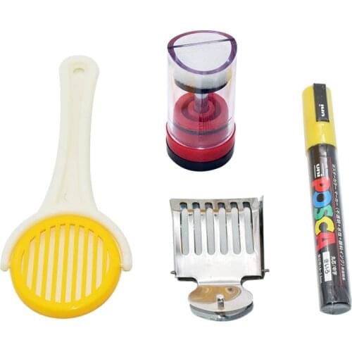 Queen Bee Marking Kit Queen Marking Cage Beekeeping Equipment with Queen Marker Pen for Beekeeper Beekeeping Queen Rearing