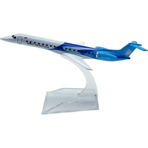 JASON TUTU Airplane Model 16cm AERO Mongolia ERJ145 Plane Model Aircraft Model 1:400 Diecast Metal Airplanes Plane Toy Gift