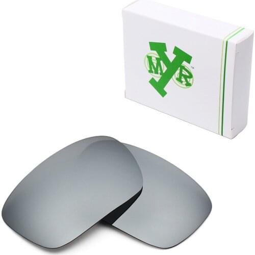 Mryok POLARIZED Replacement Lenses for Oakley Badman Sunglasses Silver Titanium