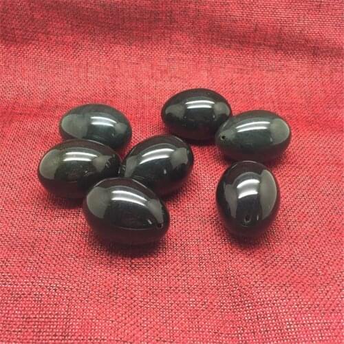Drilled Natural Nephrite jade Yoni Eggs Massage 3Pcs/Set Pelvic Muscle Exercise Tightening Balls For Pregnant Women Health Care
