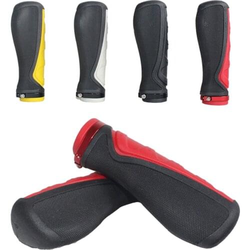 Mountain Bike Unilateral Locking Grip Bicycle Rubber Grips Shock Absorption and Soft Comfort Accessories Mountain Bike Grips