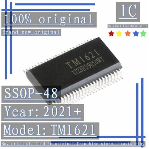 2021+100% Brand new original 10PCS-50PCS TM1621 SSOP-48 RAM mapping 32*4 LCD driver