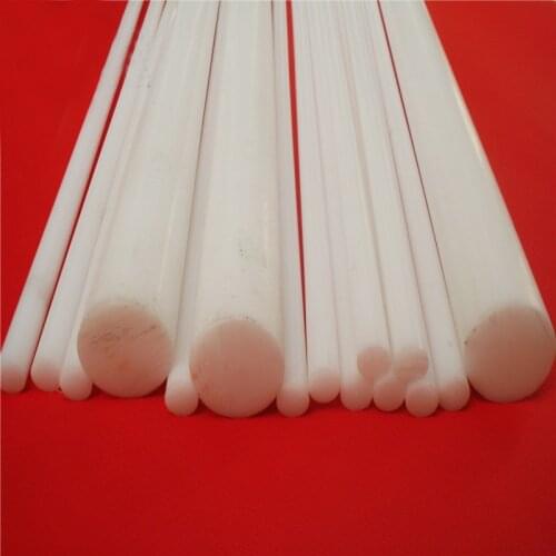 Plastic Solid Rods Nylon Rod PA6/PA66 High Wear-resistant Stick White Size (100mm Length 55mm Diameter)