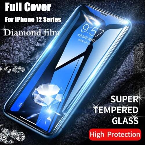 Full Cover Cell Phone Screen Protectors Tempered Glass Film for IPhone 12 Pro Max Mini Smartphone Front Film Protective Glass