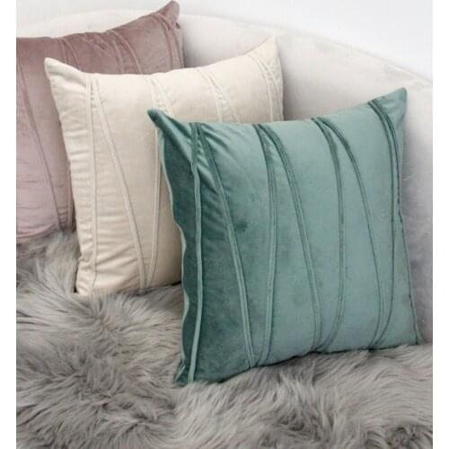 Modern simple pure color pillow cushion sofa office back cushion waist pillow pillow pillow cover without core