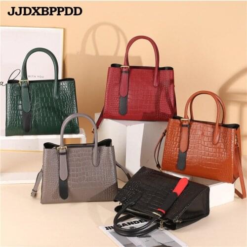 High Quality Genuine Leather shoulder Bags for Women 2021 Womans Handbag For Girl Luxury Designer Casual Messenger Bag Female