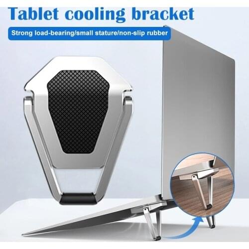 Liser Universal Mini Foldable Office Desktop Notebook Portable Non-slip Metal Cooling Bracket Laptop Stand