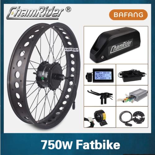 Bafang Fat Bike Motor Wheel 48V 350W Snow Bike Kit 750W Electric Bike Conversion kit 4.0 Wheel ebike kit Fatbike Hub Motor G060