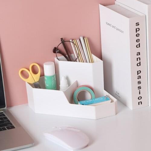 Polygonal Pen Holder Stationery Storage Set Makeup Brush Holder Organizer Pencil Holder Home Student School Office Accessories