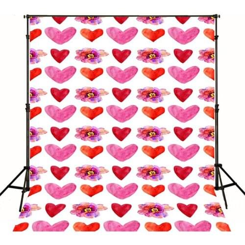 Pink Sweetheart Vinyl Backdrop for Photography 5x7ft Custom Photography Background Newborn Flower Baby Shower Photo Studio Props