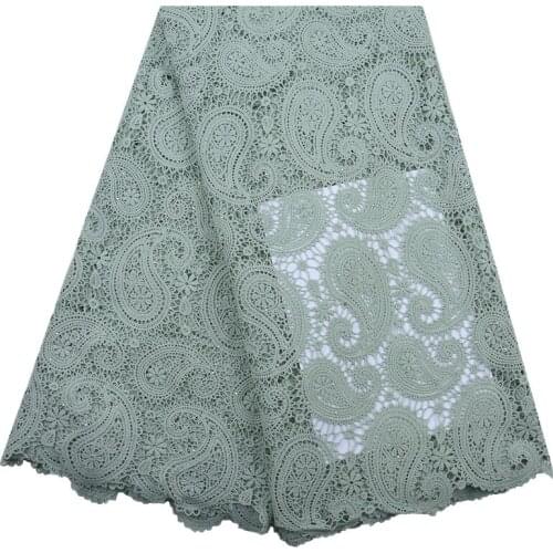 Zhenguiru High Quality Guipure Cord Red African Lace Fabric New Arrival Bright Diamond Nigeria Fabric For Party And WeddingA2146