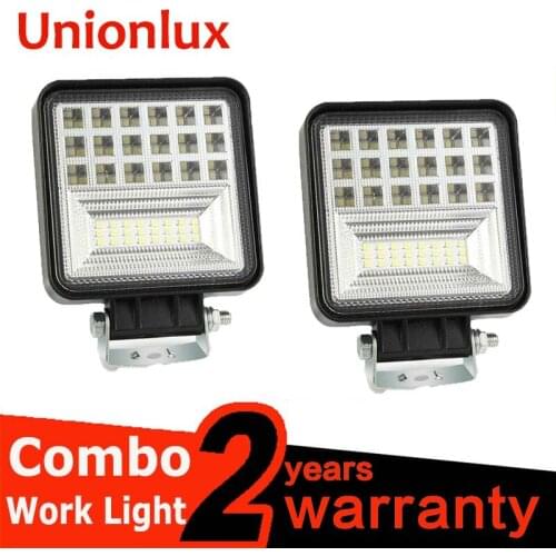 2/10pcs LED Work Light Round 126W Combo Fog Driving Fog Lamp Off Road ATV Tractor CAR Bus Boat ATV UTV LED Working Light
