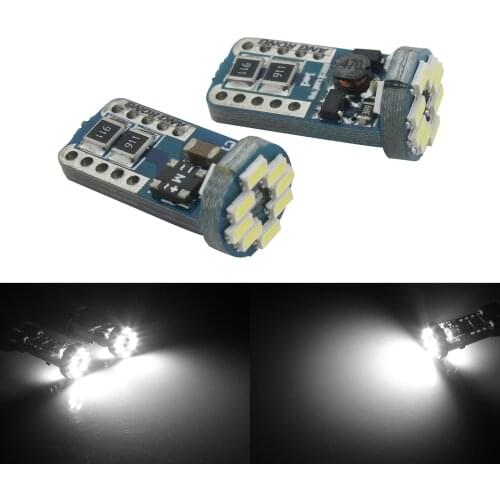 2x W5W 501 T10 168 194 Bulbs 12 SMD LED Interior Side Light Lamp Xenon White 12V
