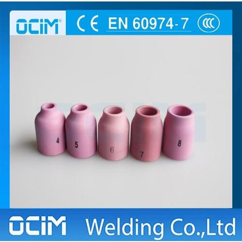 5pcs 53N58 59 60 61 61S Alumina Nozzle Kit For Tig Torch WP SR 9 20 Torch