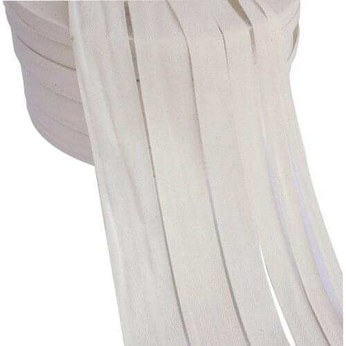 5yards /Lot) Natural Beige Double Twill Cotton Flat String DIY Stitching Accessories Home Wedding Decoration String