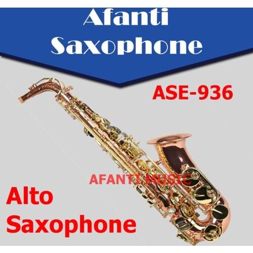 Afanti Music Eb tone /Phosphor Bronze Copper/ Glod finish Alto Saxophone (ASE-936)