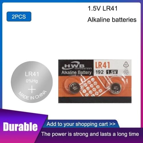2pcs LR41 Button Cell Batteries for Maxell 100% Original SR41 AG3 G3A L736 192 392A Zn/MnO2 1.5V Lithium Coin Batteries