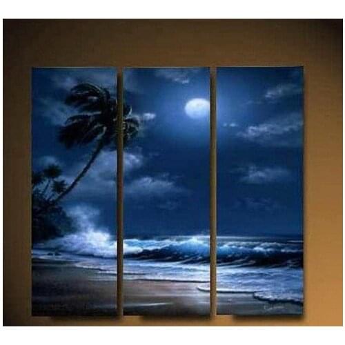 Free Shipping !!! The Modern Seascape Oil Painting on Canvas Wall Art ,Top Home Decoration