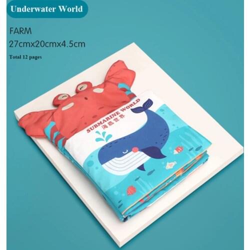 Kids Early Learning Education Cloth Book Babys First Childrens Book Soft Washable Fun Cloth Book Best Gift for Girl Boy