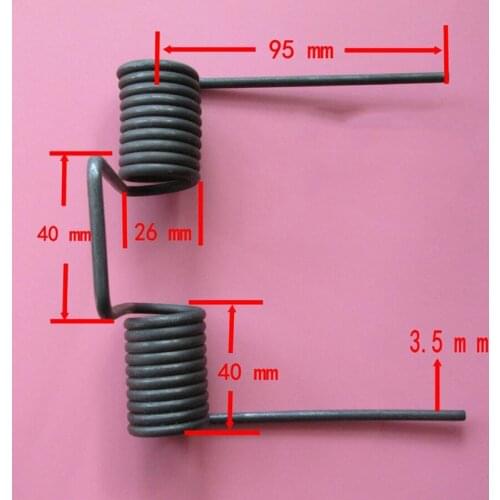 Double torsion spring Large torsion spring wire diameter 3.5mm x2