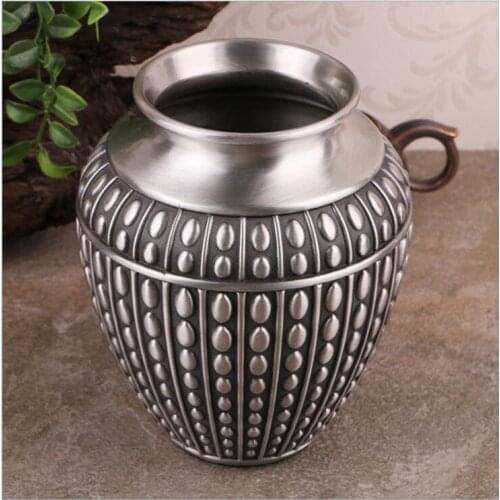 15X15X17.8CM Europe metal flowers vases for weddings Table vase Home/study/office decoration tabletop vase crafts gifts HP082