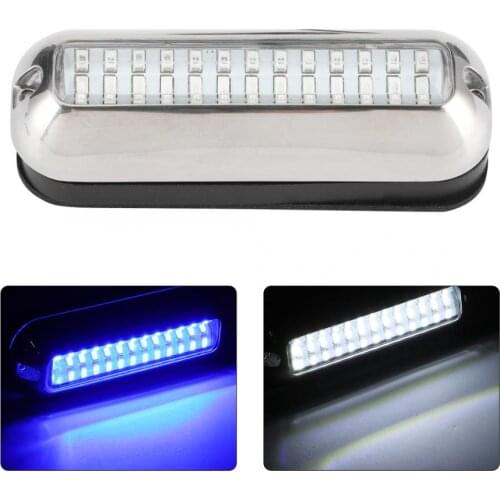 39 LEDs 5.2W LED boat transom light, stainless steel marine boat underwater pontoon light IP68 waterproof boat fishing lam
