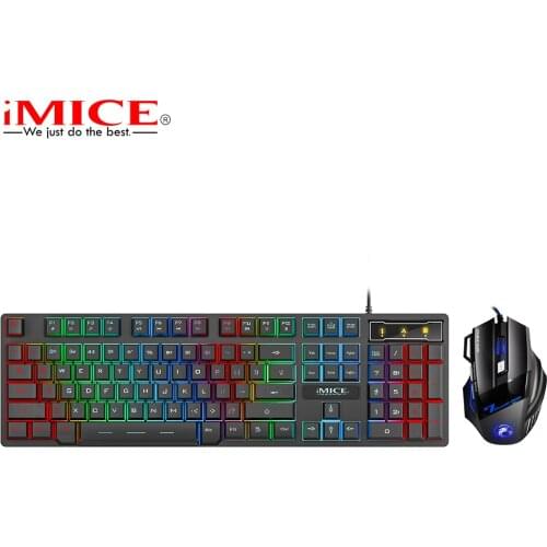 Gaming Keyboard and Mouse set Wired keyboard with backlight keyboard Gamer kit Silent Gaming Mouse Set For PC Laptop