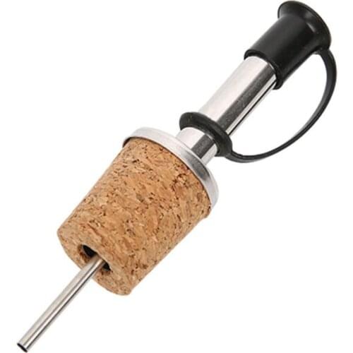 Home Kitchen Bar Stainless Steel Cork Wine Stopper Pourer Bottle Diversion Nozzle Red Wine Pourer LX8672