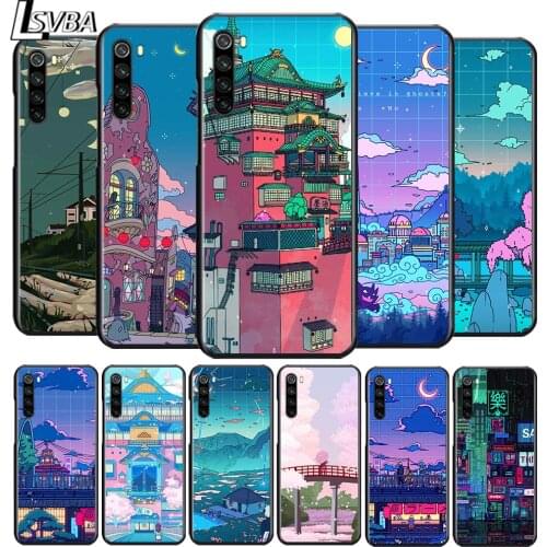 Art Pixel Aesthetic for OPPO Reno 2 Z 2Z 2F 3 4 4Z 4F 4SE 5 Pro 4G 5G ACE 10X ZOOM F7 A5 A9 2020 Soft Black Phone Case
