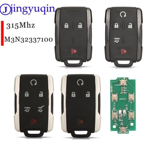 Jingyuqin 3BTN Keyless Remote Fob Entry For Chevrolet Silverado Colorado 2014-2018 For GMC M3N32337100 13577770 Car key 315Mhz