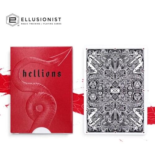 Madison Hellions Playing Cards By DM Ellusionist Deck Bicycle Poker USPCC Custom Limited Edition Magic Tricks Magic Props