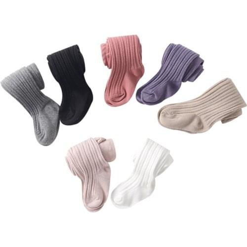 Tights For Girls Childrens Tights Newborn Baby Pantyhose Stockings Girl Stuff Toddler Kid Candy Color Cotton Warm Autumn