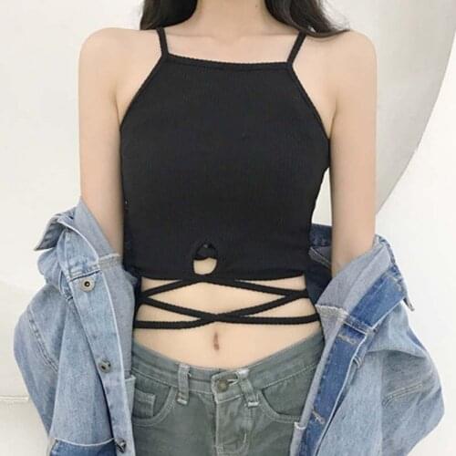 Summer Sexy Crop Top Sleeveless Shirt Sexy Camis Slim Female Tops Vest Camisole