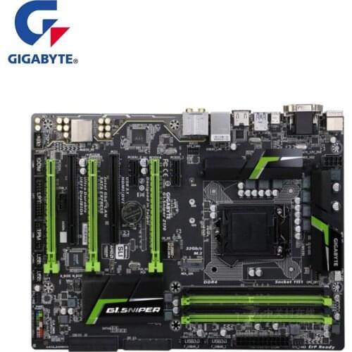 For Gigabyte GA G1.Sniper Z170 Motherboard LGA 1151 DDR4 For Intel Z170 Used Desktop Mainboard M.2 nvme PCI-E X16