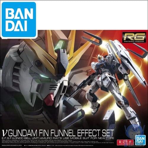 Gundam Model RG 1/144 RX 93 V GUNDAM Amuro Ray CCA EFFECT SET Armor Unchained Mobile Suit Kids Toys
