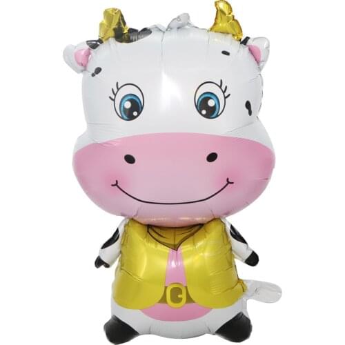 Cartoon Toy Balloon Cow Aluminum Film Balloon Festival Birthday Party Decoration Toy Aluminum Foil Balloon Wholesale