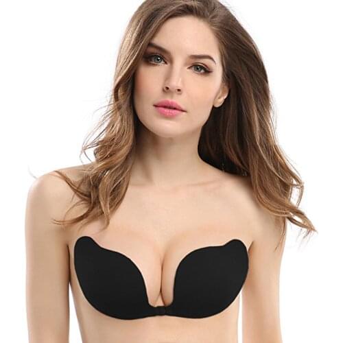Invisible Bras Self Adhesive bra Silicone Bra Push Up Strapless Bra