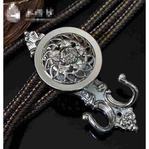 One pair curtain wall hook European curtain accessories ball peony ligature wall hook buckles curtain tieback Holdbacks M224