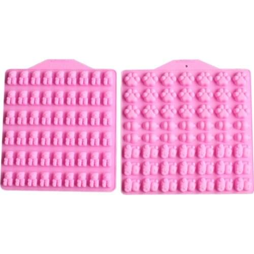 Cartoon bear car shape silicone mold DIY candy cake chocolate mold syrup accessories kitchen gadgets