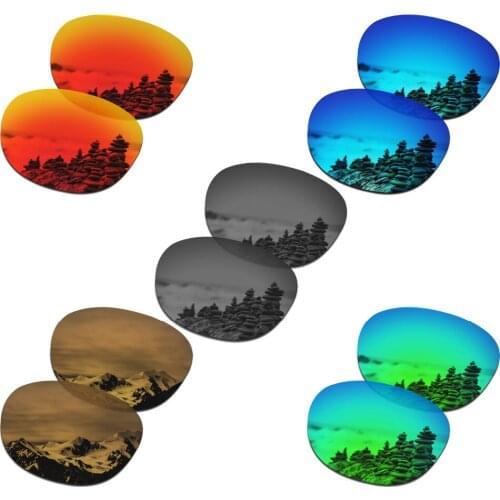 SmartVLT 5 Pairs Polarized Sunglasses Replacement Lenses for Oakley Garage Rock - 5 Colors