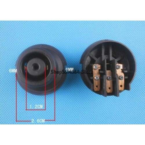 1pc Kettle Thermostat, Temperature Control 3 Pin Terminals Tip Top Base Socket