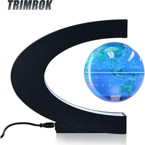 Floating Magnetic Levitation Globe LED World Map Electronic Antigravity Lamp Novelty Ball Light Home Decoration Birthday Gifts