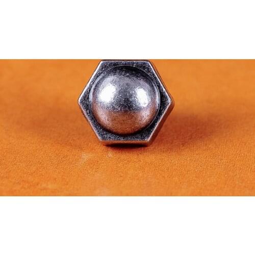 30pcs Nickel Screw Bolt Rivet Studs Spots 12*10MM Leather Crafts Decor Conchos