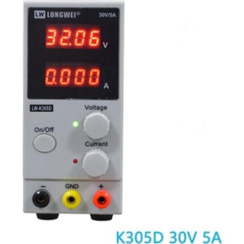30V 5A K305D DC Power Supply Variable Adjustable Lab LCD Digital Switching Regulated