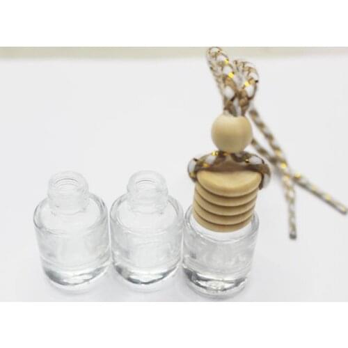 5ml Empty Transparent Cylinder Car Pendant Perfume Bottle 500PCS/LOT SN142