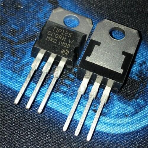 50pcs/lot TIP125 5A/60V TO-220 Darlington tube power tube