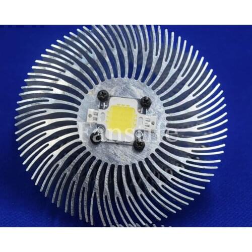 90mm Height-10mm High Power Led Radiator CREE Led 10W Aluminum Heatsink