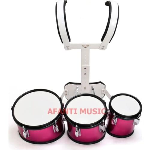 Afanti Music 3 PCS / Red Marching Drum (MAD-108)