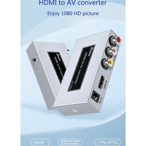 Audio Video Dtech Hdmi to RCA AV Adapter Converter 4K hdmi to rca converter