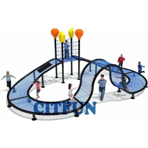 Customized safety kids outdoor playground rope climbing net, web climber ,outdoor net structure OP18-228A